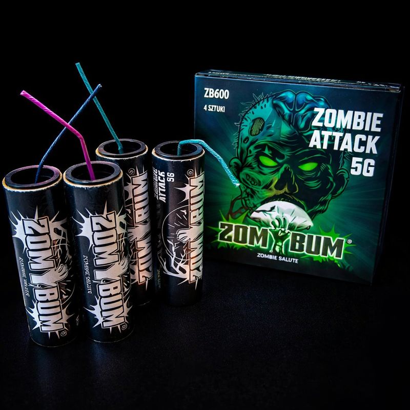Petarda błyskowa Pol-Expance ZOM BUM ZOMBIE ATTACK 5G ZB600 - 4 szt/op.